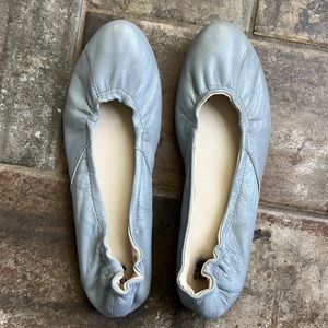 Sorel metallic skimmer ballet flats